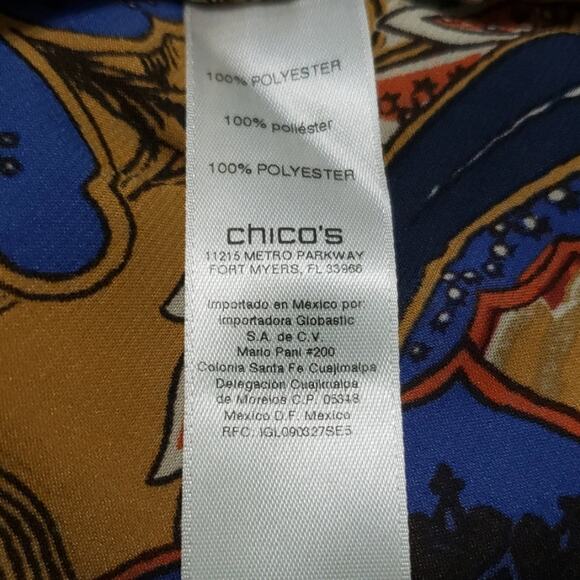 Chico's Long Sleeved Blouse M‎ - Picture 7 of 8